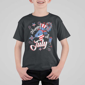 Funny Patriotic Independence Day T Shirt For Kid Happy 4th Of July American Firework TS11 Black Print Your Wear