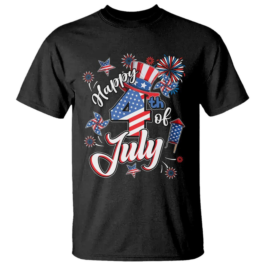 Funny Patriotic Independence Day T Shirt Happy 4th Of July American Firework TS11 Black Print Your Wear