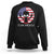 Funny 4th Of July Alien Sweatshirt Team America USA Flag UFO TS11 Black Print Your Wear