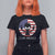 Funny 4th Of July Alien T Shirt For Women Team America USA Flag UFO TS11 Black Print Your Wear