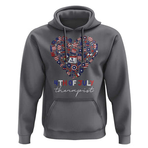 Funny Independence Day Hoodie 4th Of July Therapist Big Heart TS11 Charcoal Print Your Wear