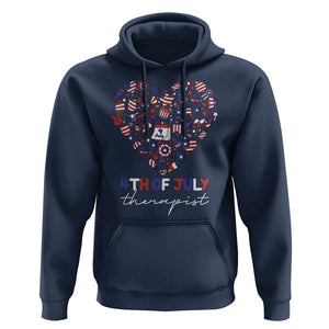 Funny Independence Day Hoodie 4th Of July Therapist Big Heart TS11 Navy Print Your Wear