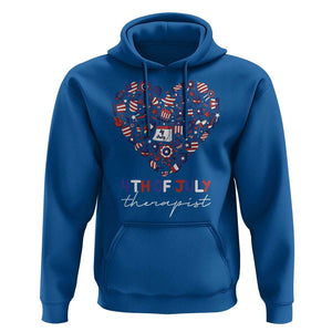 Funny Independence Day Hoodie 4th Of July Therapist Big Heart TS11 Royal Blue Print Your Wear