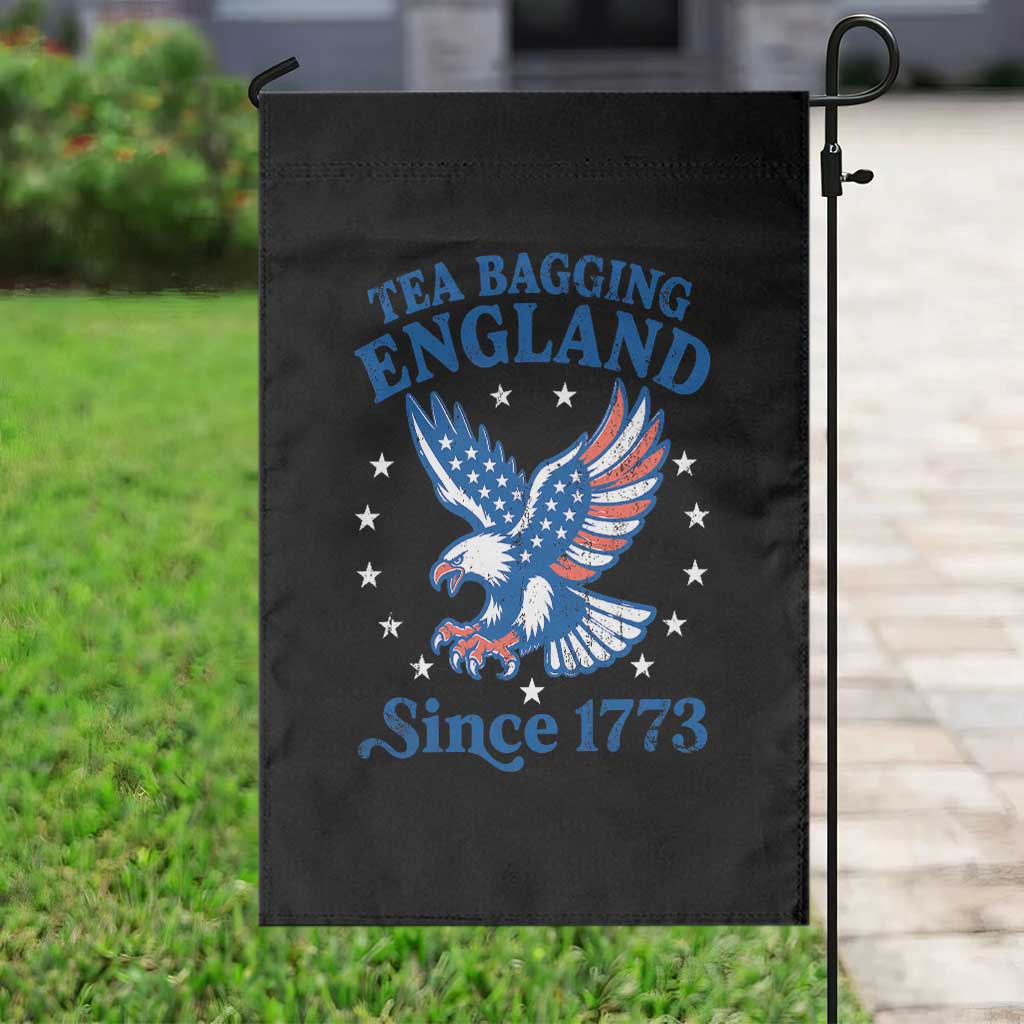 Tea Bagging England Since 1773 Garden Flag Patriotic Eagle 4th of July TS11 Print Your Wear