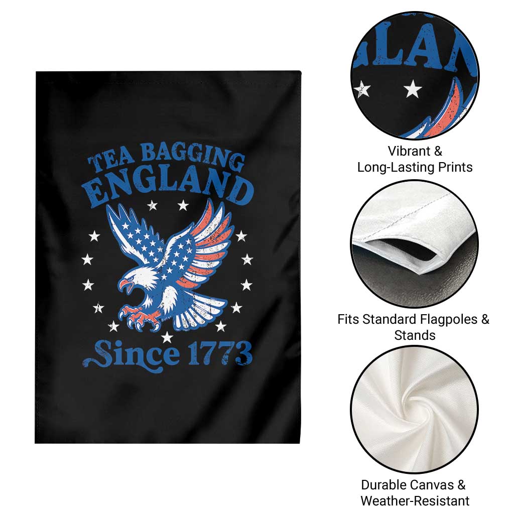 Tea Bagging England Since 1773 Garden Flag Patriotic Eagle 4th of July TS11 Print Your Wear