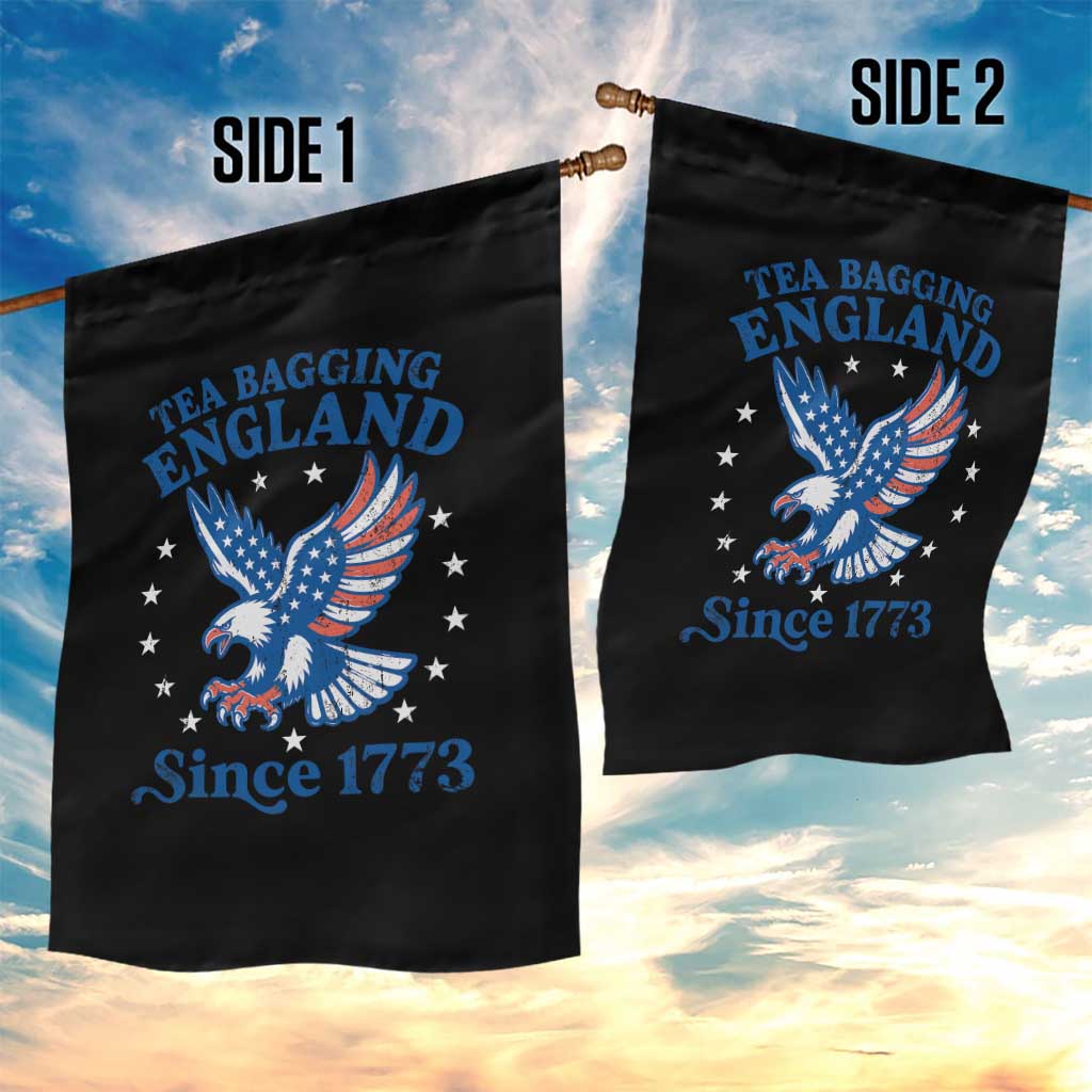Tea Bagging England Since 1773 Garden Flag Patriotic Eagle 4th of July TS11 Print Your Wear