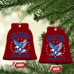 Tea Bagging England Since 1773 Ceramic Ornament Patriotic Eagle 4th of July TS11 Print Your Wear