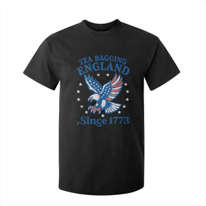 Tea Bagging England Since 1773 T Shirt For Kid Patriotic Eagle 4th of July TS11 Black Print Your Wear