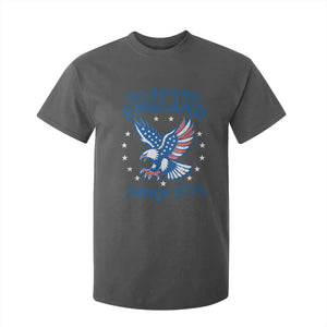 Tea Bagging England Since 1773 T Shirt For Kid Patriotic Eagle 4th of July TS11 Dark Heather Print Your Wear