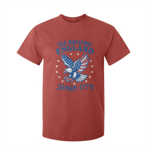 Tea Bagging England Since 1773 T Shirt For Kid Patriotic Eagle 4th of July TS11 Red Print Your Wear