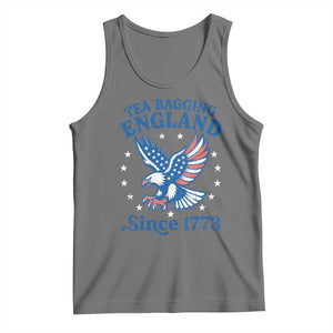 Tea Bagging England Since 1773 Tank Top Patriotic Eagle 4th of July TS11 Black Heather Print Your Wear