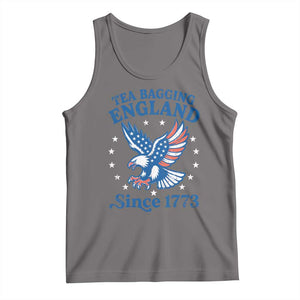 Tea Bagging England Since 1773 Tank Top Patriotic Eagle 4th of July TS11 Deep Heather Print Your Wear