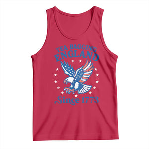 Tea Bagging England Since 1773 Tank Top Patriotic Eagle 4th of July TS11 Red Print Your Wear
