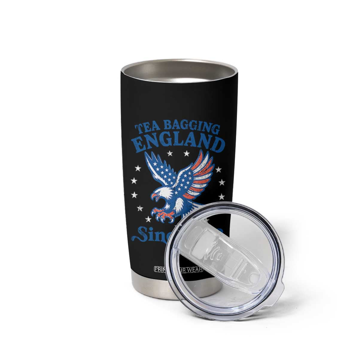 Tea Bagging England Since 1773 Tumbler Cup Patriotic Eagle 4th of July TS11 Print Your Wear