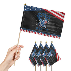 Tea Bagging England Since 1773 Patriotic Handheld Flag Patriotic Eagle 4th of July TS11 Print Your Wear