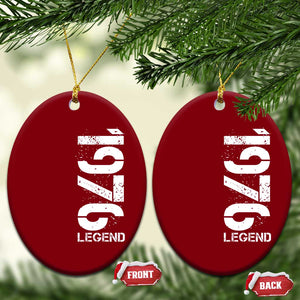 Vintage 1976 Legend Ceramic Ornament 50th Birthday Gifts Special Milestone TS11 Print Your Wear