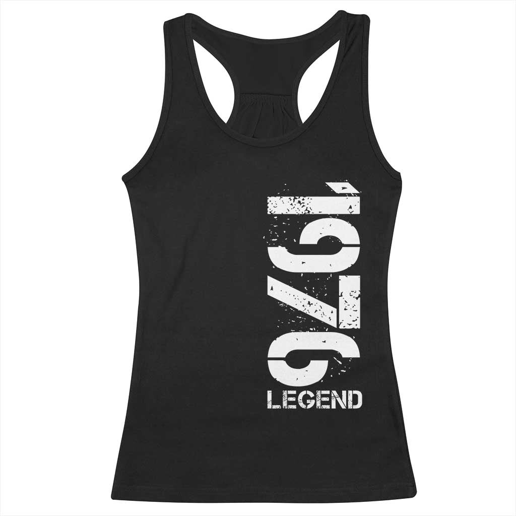 Vintage 1976 Legend Racerback Tank Top 50th Birthday Gifts Special Milestone TS11 Black Print Your Wear