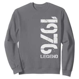 Vintage 1976 Legend Sweatshirt 50th Birthday Gifts Special Milestone TS11 Charcoal Print Your Wear