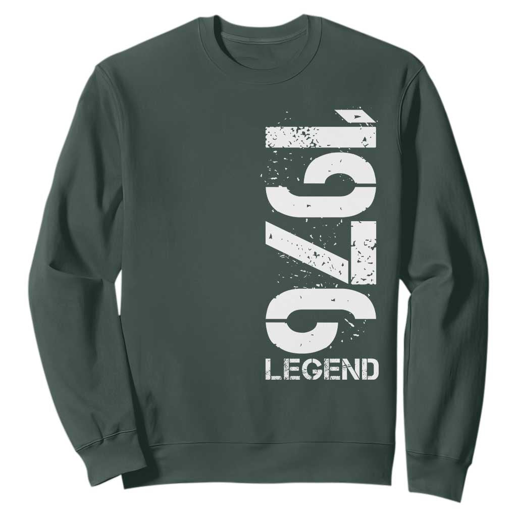Vintage 1976 Legend Sweatshirt 50th Birthday Gifts Special Milestone TS11 Dark Forest Green Print Your Wear