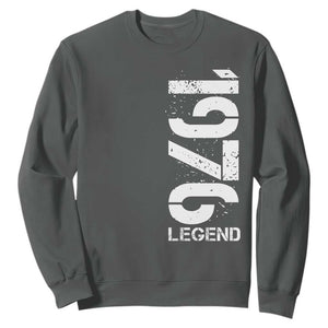 Vintage 1976 Legend Sweatshirt 50th Birthday Gifts Special Milestone TS11 Dark Heather Print Your Wear