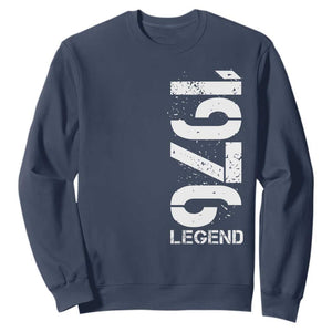 Vintage 1976 Legend Sweatshirt 50th Birthday Gifts Special Milestone TS11 Navy Print Your Wear