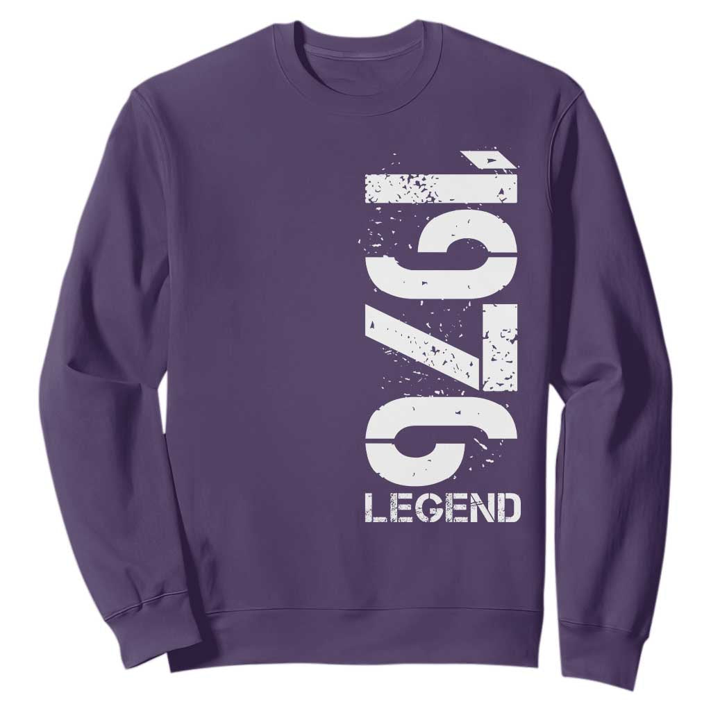 Vintage 1976 Legend Sweatshirt 50th Birthday Gifts Special Milestone TS11 Purple Print Your Wear