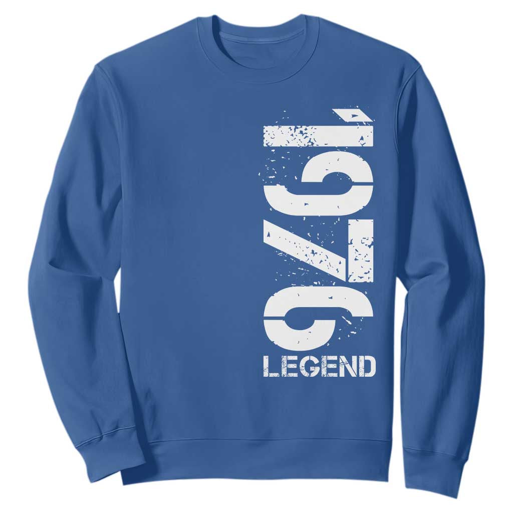 Vintage 1976 Legend Sweatshirt 50th Birthday Gifts Special Milestone TS11 Royal Blue Print Your Wear