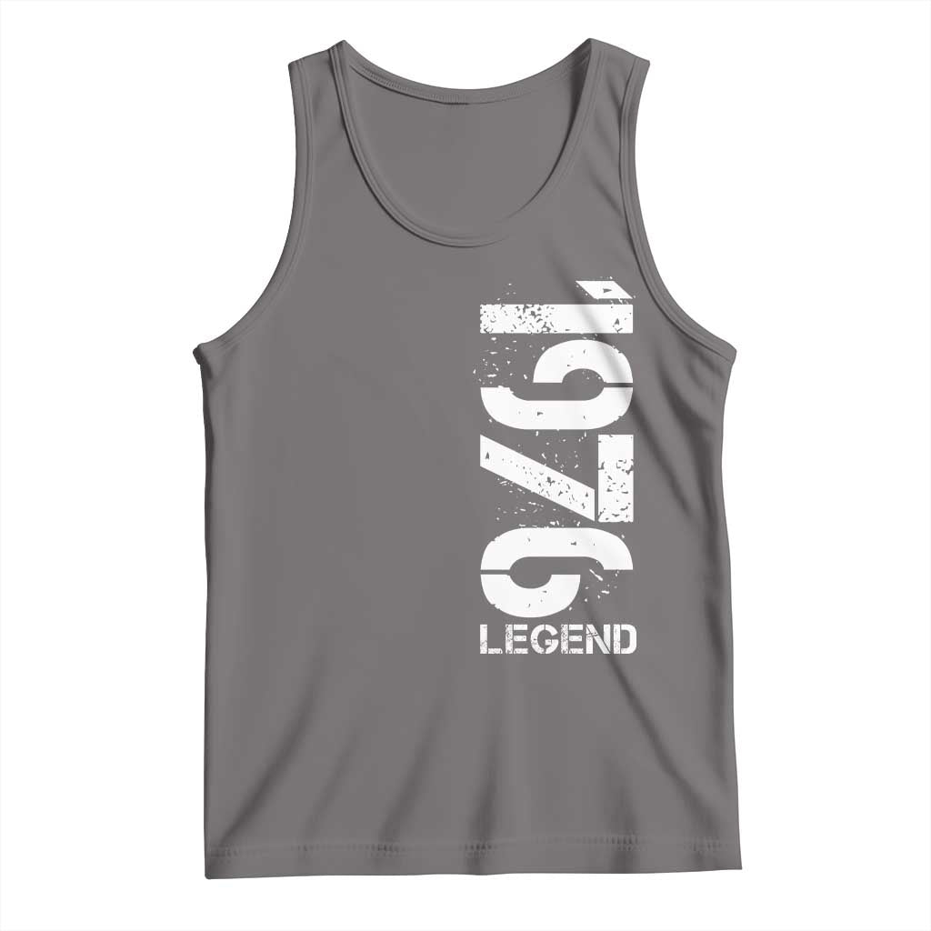 Vintage 1976 Legend Tank Top 50th Birthday Gifts Special Milestone TS11 Deep Heather Print Your Wear