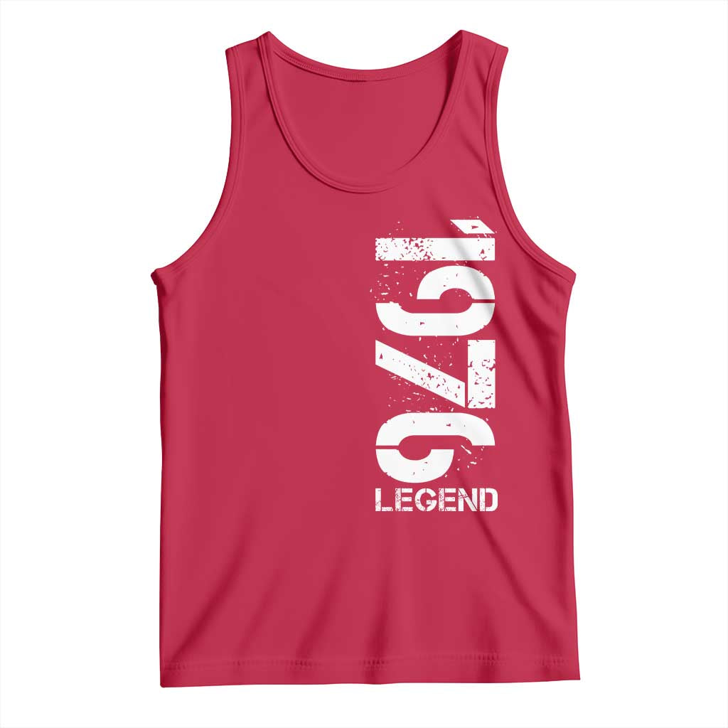 Vintage 1976 Legend Tank Top 50th Birthday Gifts Special Milestone TS11 Red Print Your Wear