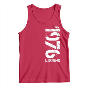 Vintage 1976 Legend Tank Top 50th Birthday Gifts Special Milestone TS11 Red Print Your Wear