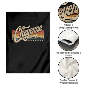 Cheyenne Wyoming Pride Retro Vintage WY State Garden Flag TS11 Print Your Wear