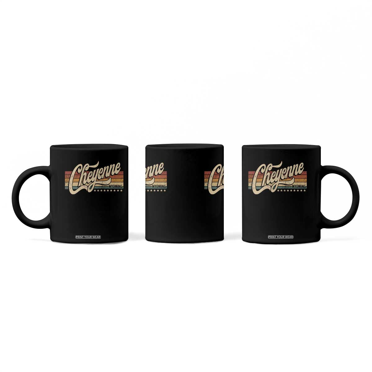 Cheyenne Wyoming Pride Retro Vintage WY State Coffee Mug TS11 Print Your Wear