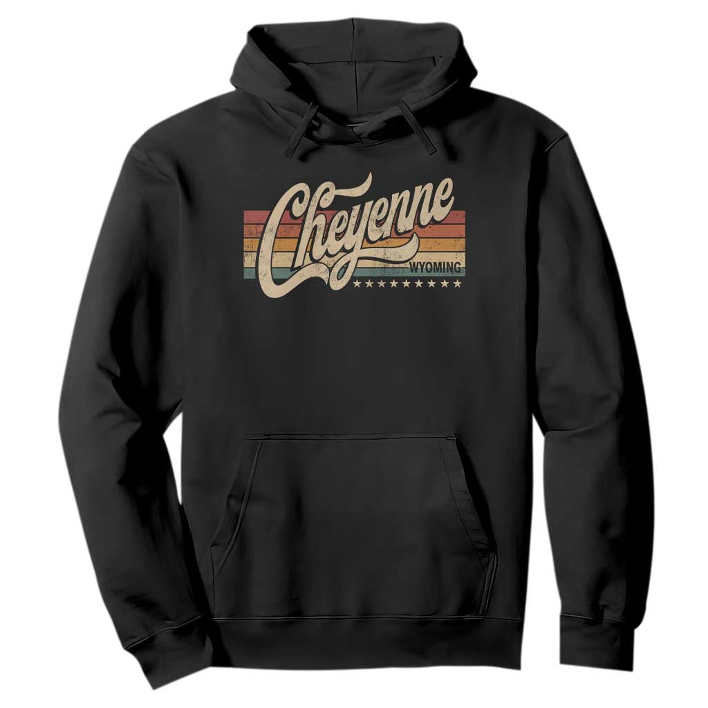 Cheyenne Wyoming Pride Retro Vintage WY State Hoodie TS11 Black Print Your Wear