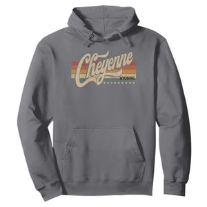 Cheyenne Wyoming Pride Retro Vintage WY State Hoodie TS11 Charcoal Print Your Wear