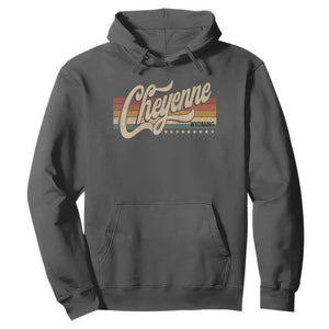 Cheyenne Wyoming Pride Retro Vintage WY State Hoodie TS11 Dark Heather Print Your Wear