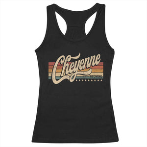 Cheyenne Wyoming Pride Retro Vintage WY State Racerback Tank Top TS11 Black Print Your Wear
