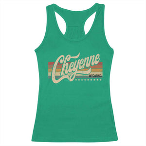 Cheyenne Wyoming Pride Retro Vintage WY State Racerback Tank Top TS11 Irish Green Print Your Wear