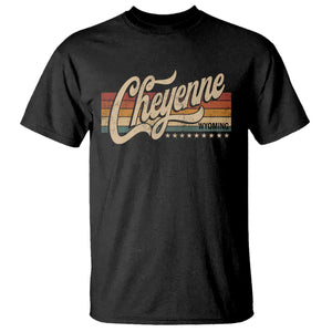 Cheyenne Wyoming Pride Retro Vintage WY State T Shirt TS11 Black Print Your Wear
