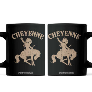 Cheyenne State Native American Cowboy Rodeo Coffee Mug TS11 Black Print Your Wear