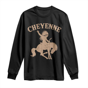 Cheyenne State Native American Cowboy Rodeo Long Sleeve Shirt TS11 Black Print Your Wear