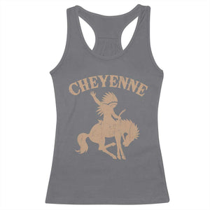 Cheyenne State Native American Cowboy Rodeo Racerback Tank Top TS11 Charcoal Print Your Wear