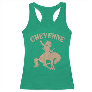 Cheyenne State Native American Cowboy Rodeo Racerback Tank Top TS11 Irish Green Print Your Wear