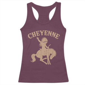 Cheyenne State Native American Cowboy Rodeo Racerback Tank Top TS11 Maroon Print Your Wear