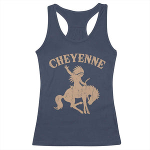 Cheyenne State Native American Cowboy Rodeo Racerback Tank Top TS11 Navy Print Your Wear