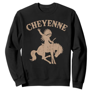 Cheyenne State Native American Cowboy Rodeo Sweatshirt TS11 Black Print Your Wear