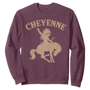 Cheyenne State Native American Cowboy Rodeo Sweatshirt TS11 Maroon Print Your Wear