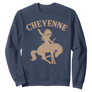 Cheyenne State Native American Cowboy Rodeo Sweatshirt TS11 Navy Print Your Wear