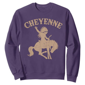Cheyenne State Native American Cowboy Rodeo Sweatshirt TS11 Purple Print Your Wear