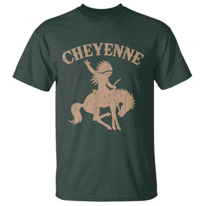 Cheyenne State Native American Cowboy Rodeo T Shirt TS11 Dark Forest Green Print Your Wear
