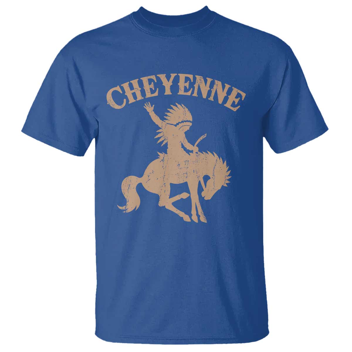 Cheyenne State Native American Cowboy Rodeo T Shirt TS11 Royal Blue Print Your Wear